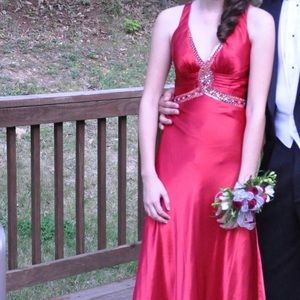 Red prom dress size 0